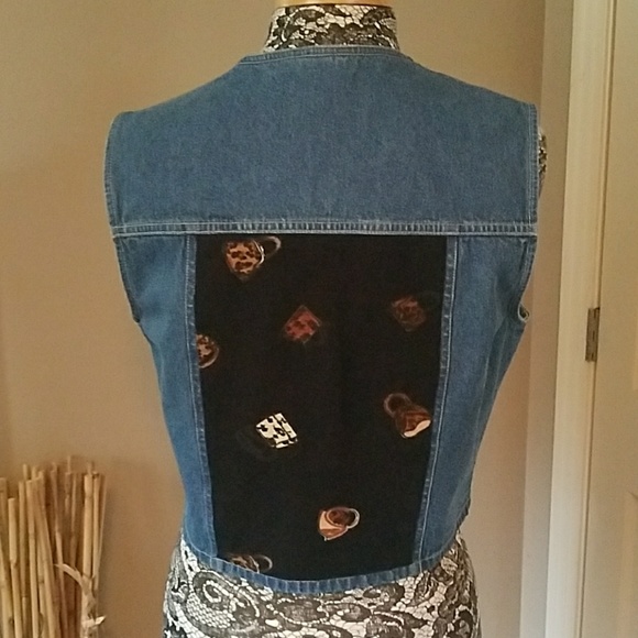 Stonebridge petites denim vest, size PM - Picture 4 of 5